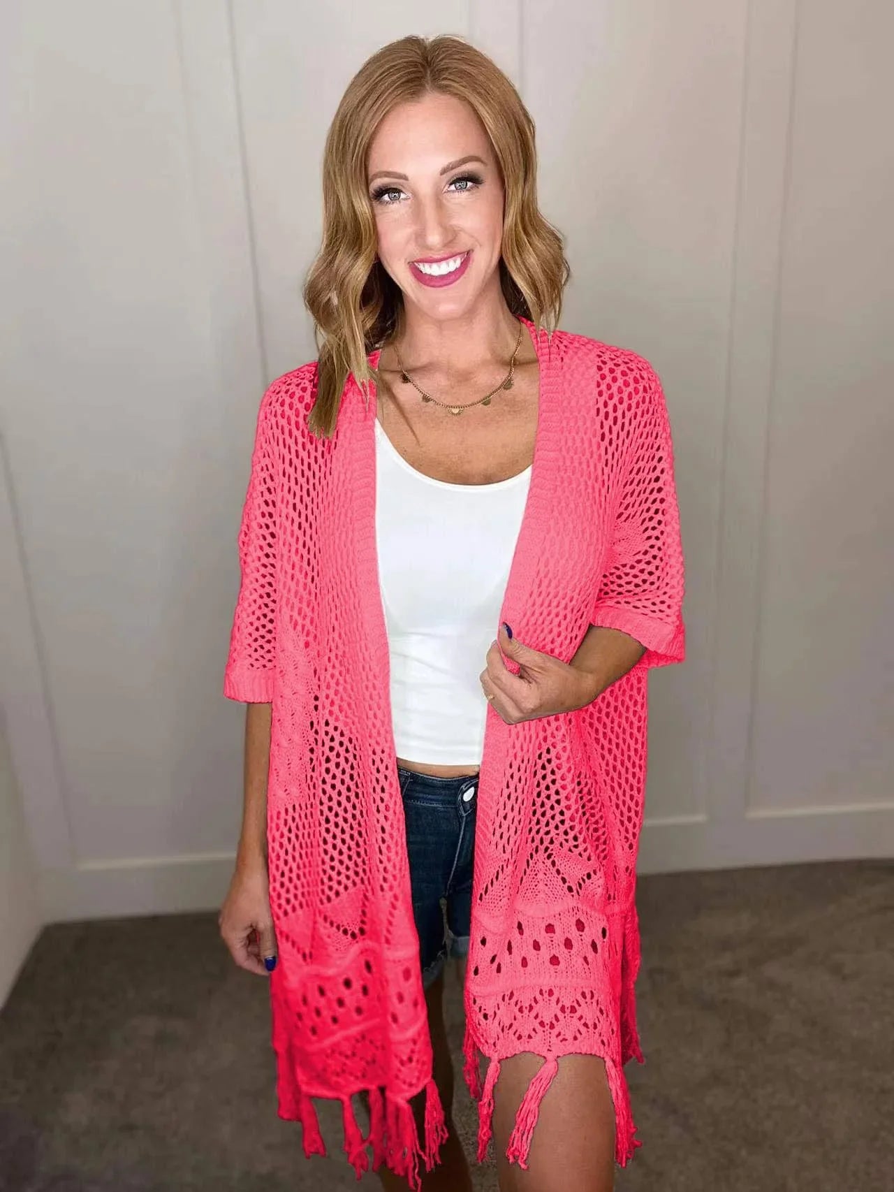 PREORDER: Amanda Crochet Cardigan in Six Colors