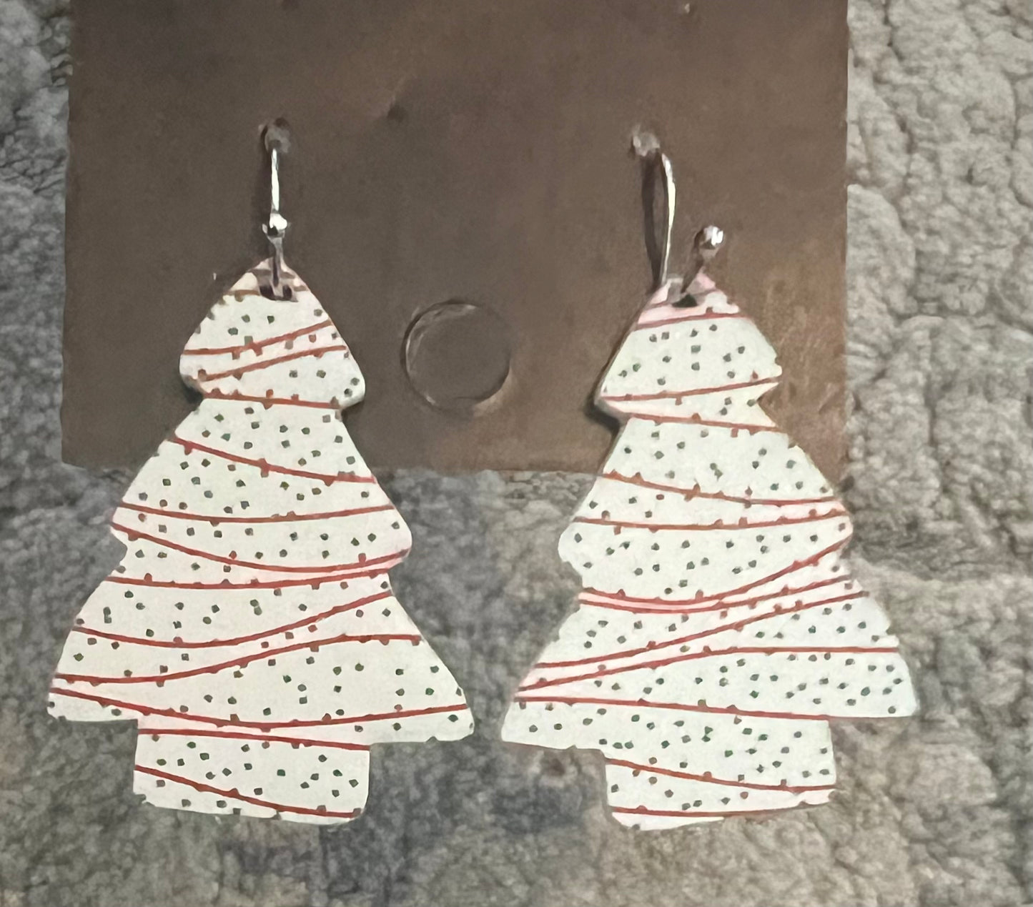 Christmas tree cake Earrings