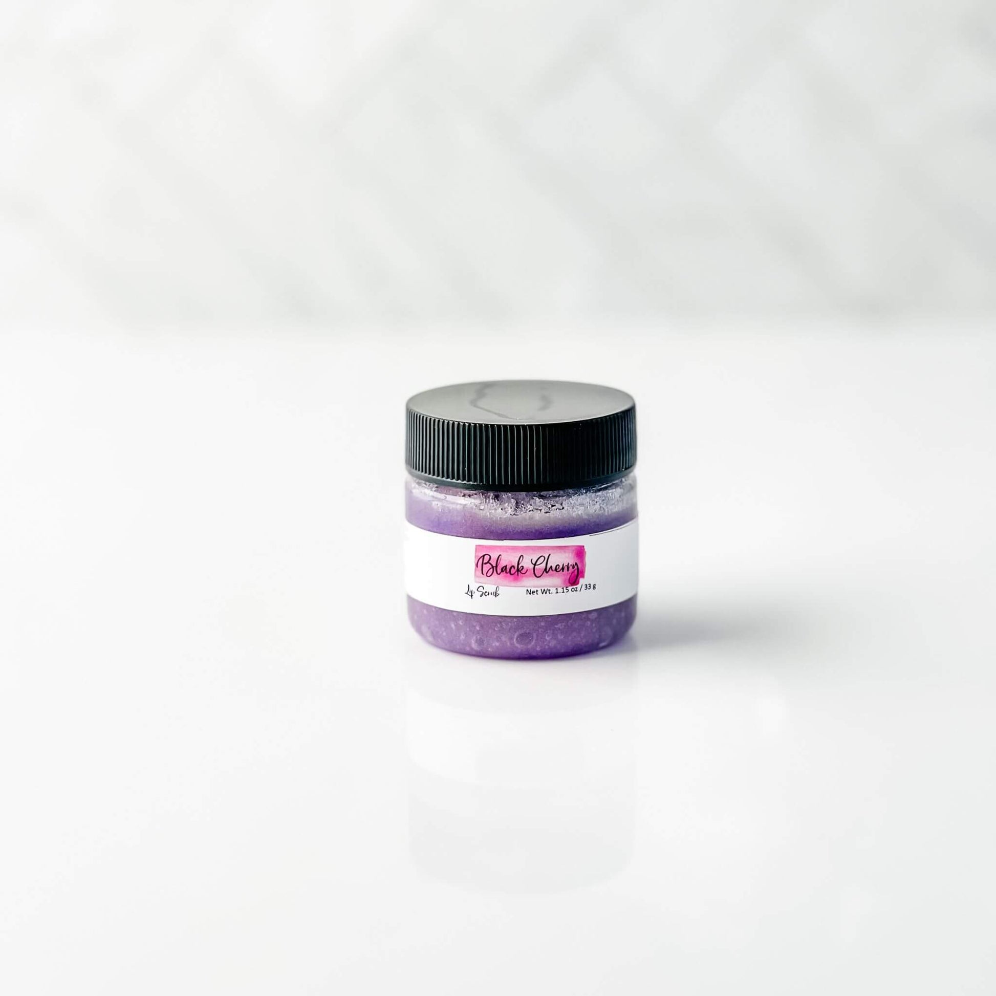 Lip Scrub 1 oz jar Black Cherry flavor (color purple)