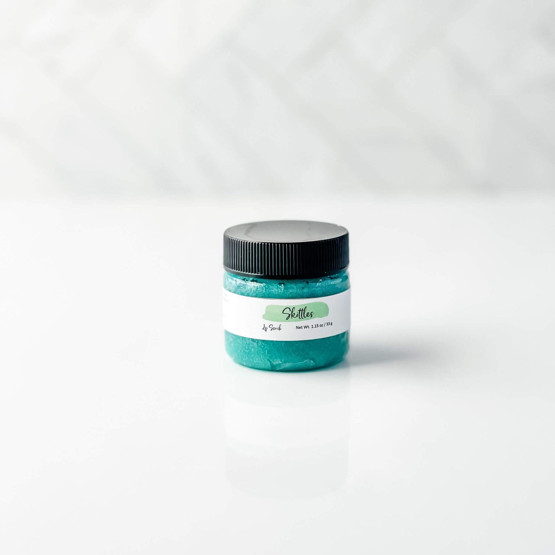 Lip Scrub 1 oz jar Skittles flavor (color teal)