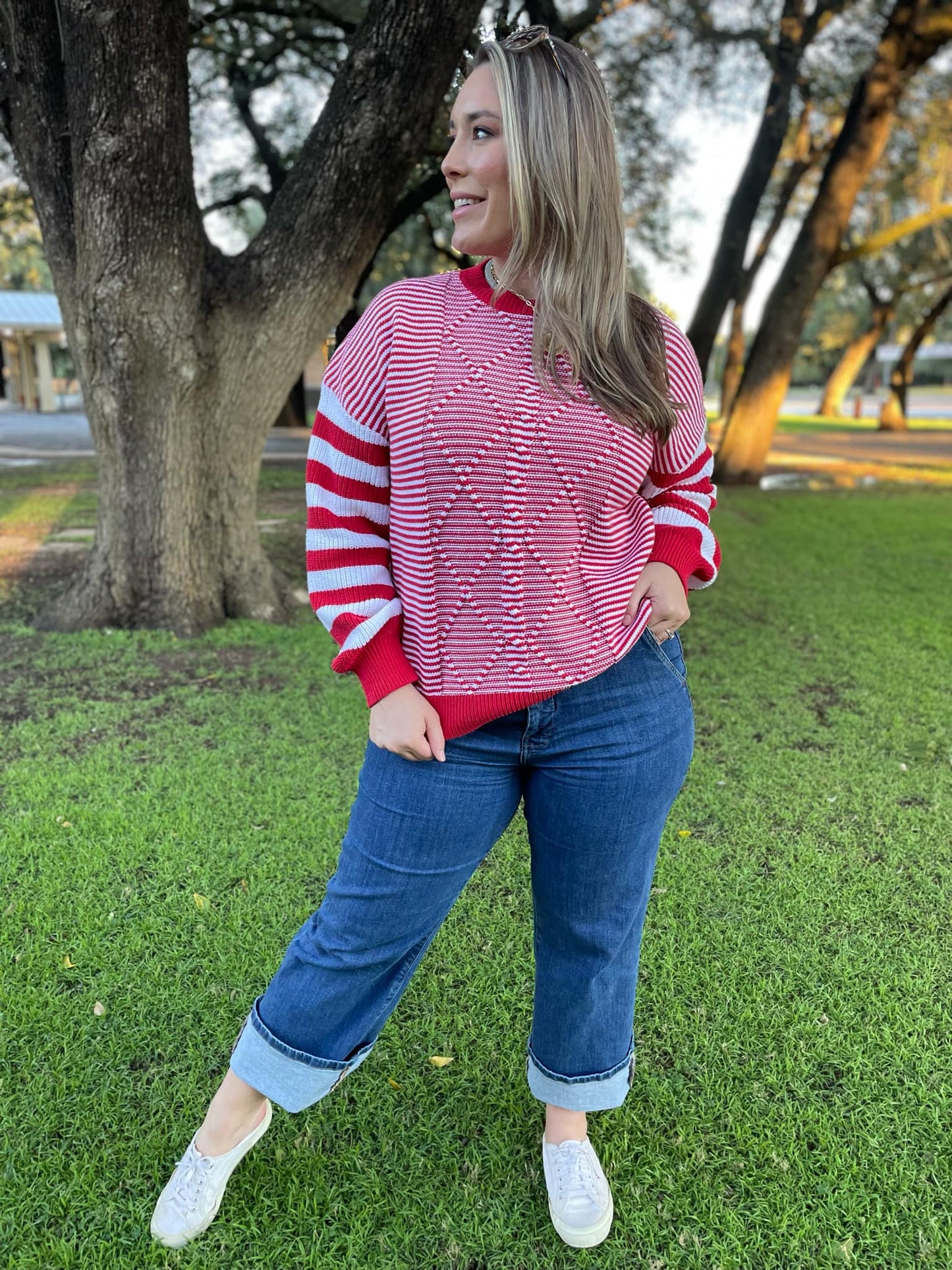 PREORDER: Aspen Striped Sleeve Sweater in Four Colors