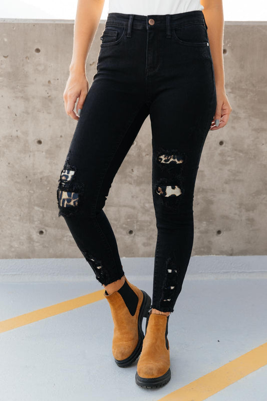 Into The Wild Distressed Skinny Jeans