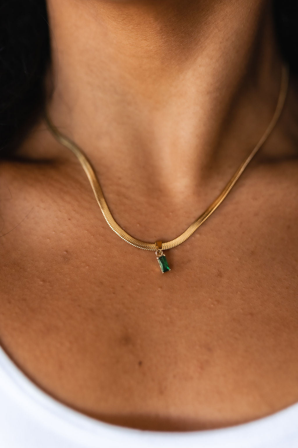 A Moment Like This Pendant Necklace in Green