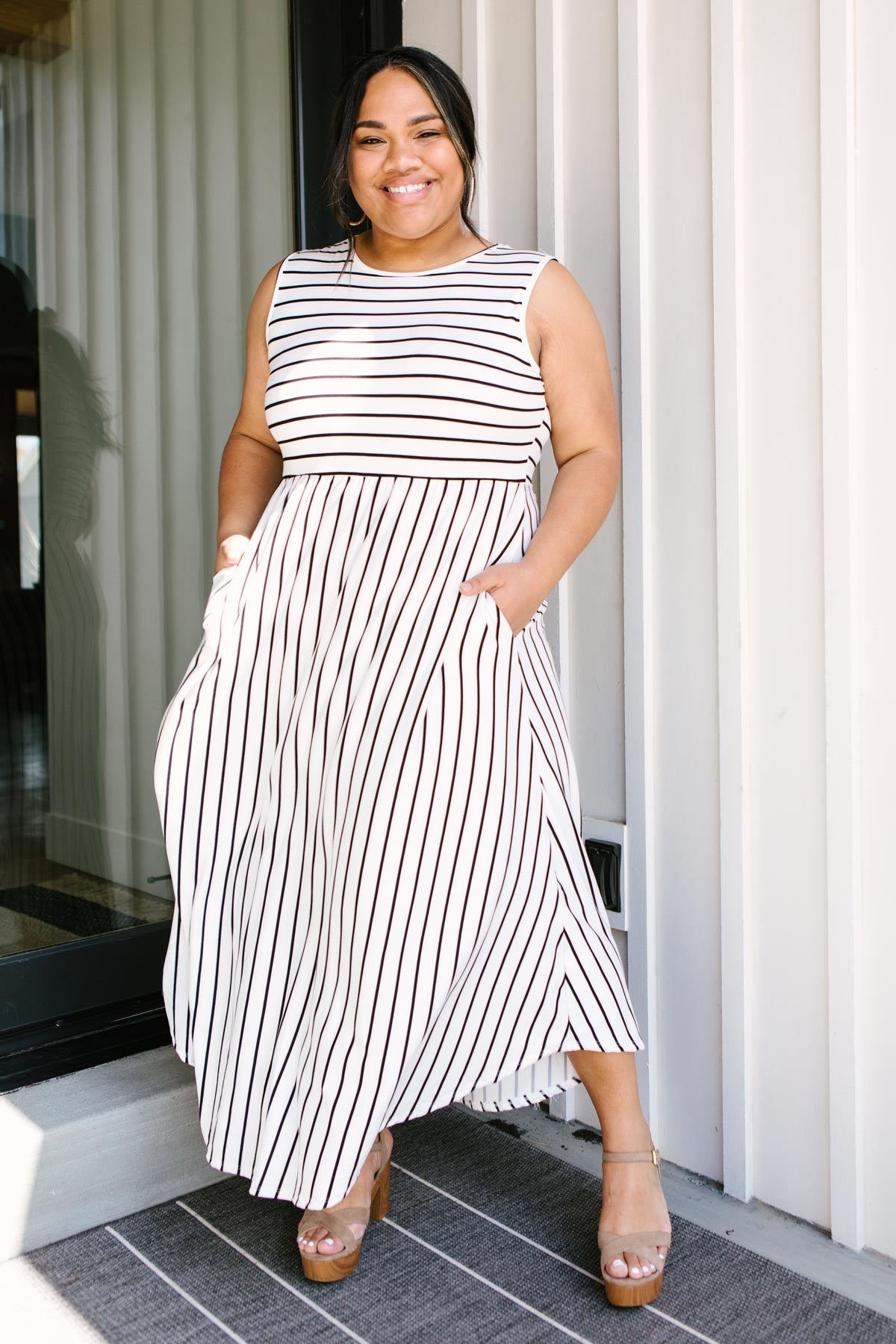 Beach Day Dress In Ivory