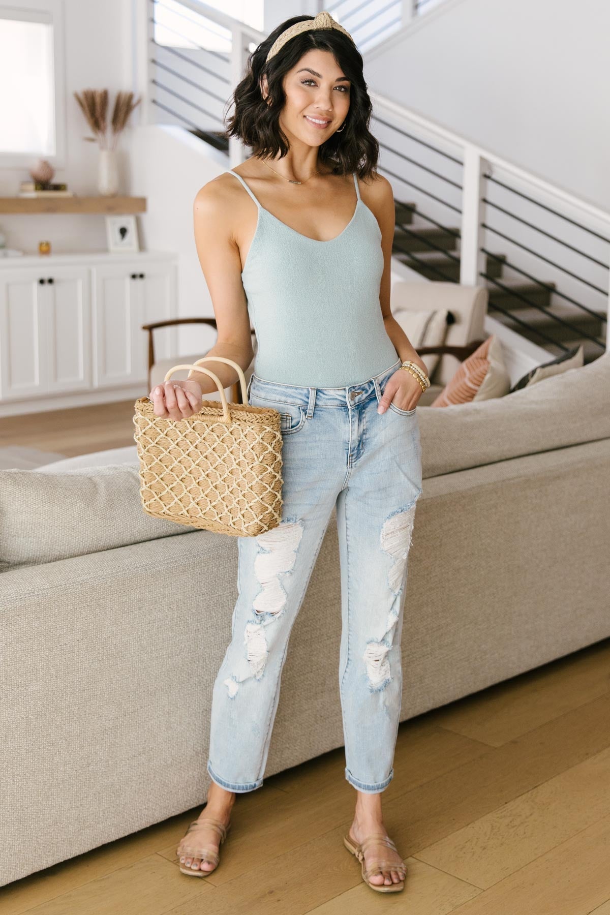 Better Or Best Seafoam Tank Bodysuit