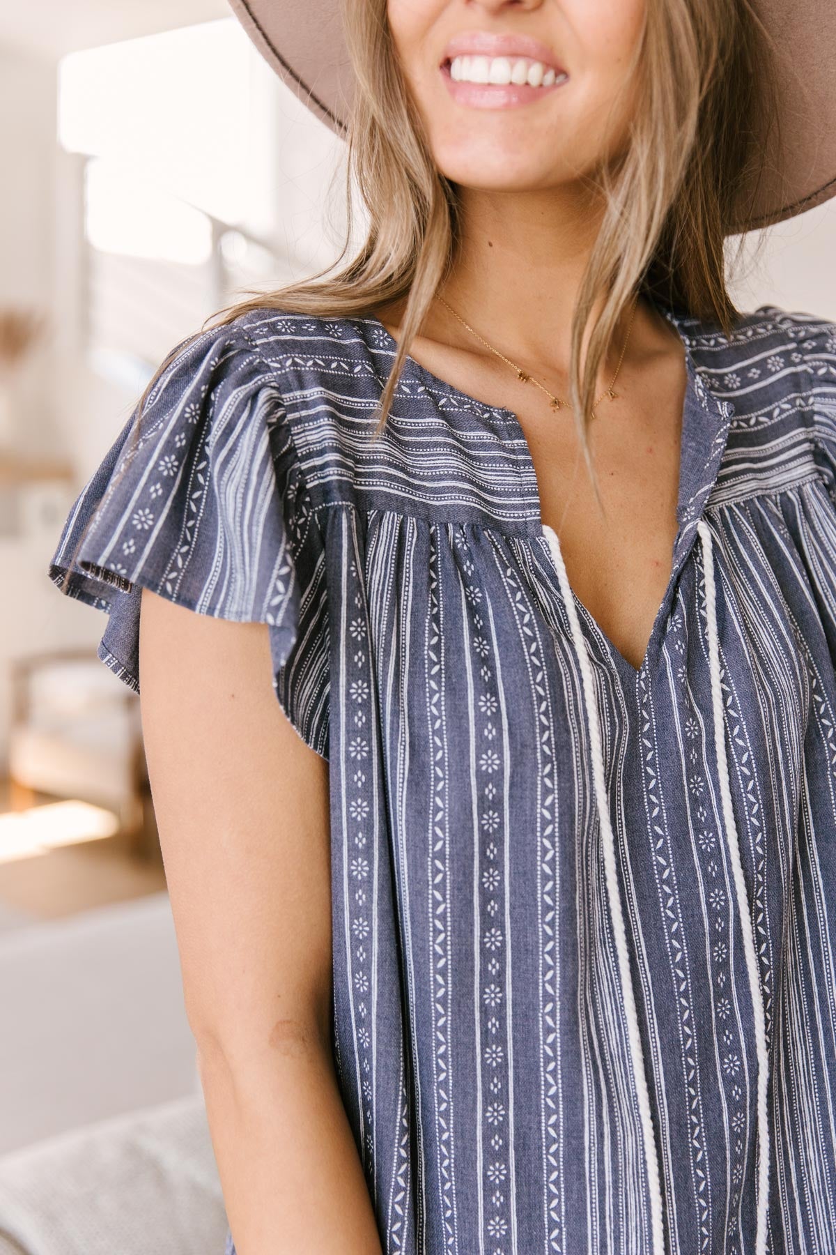 Classic Printed Blouse