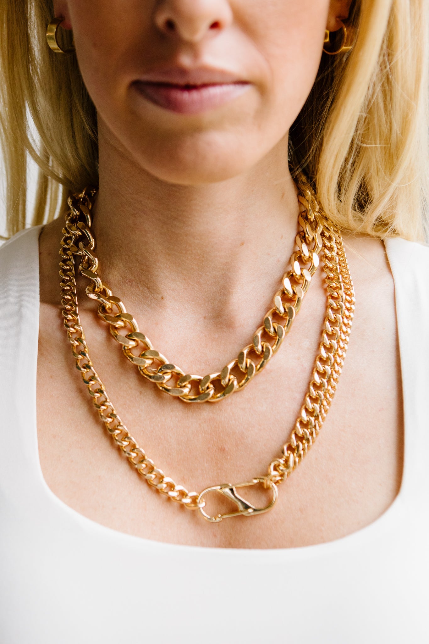 Chain It Up Necklaces in Gold