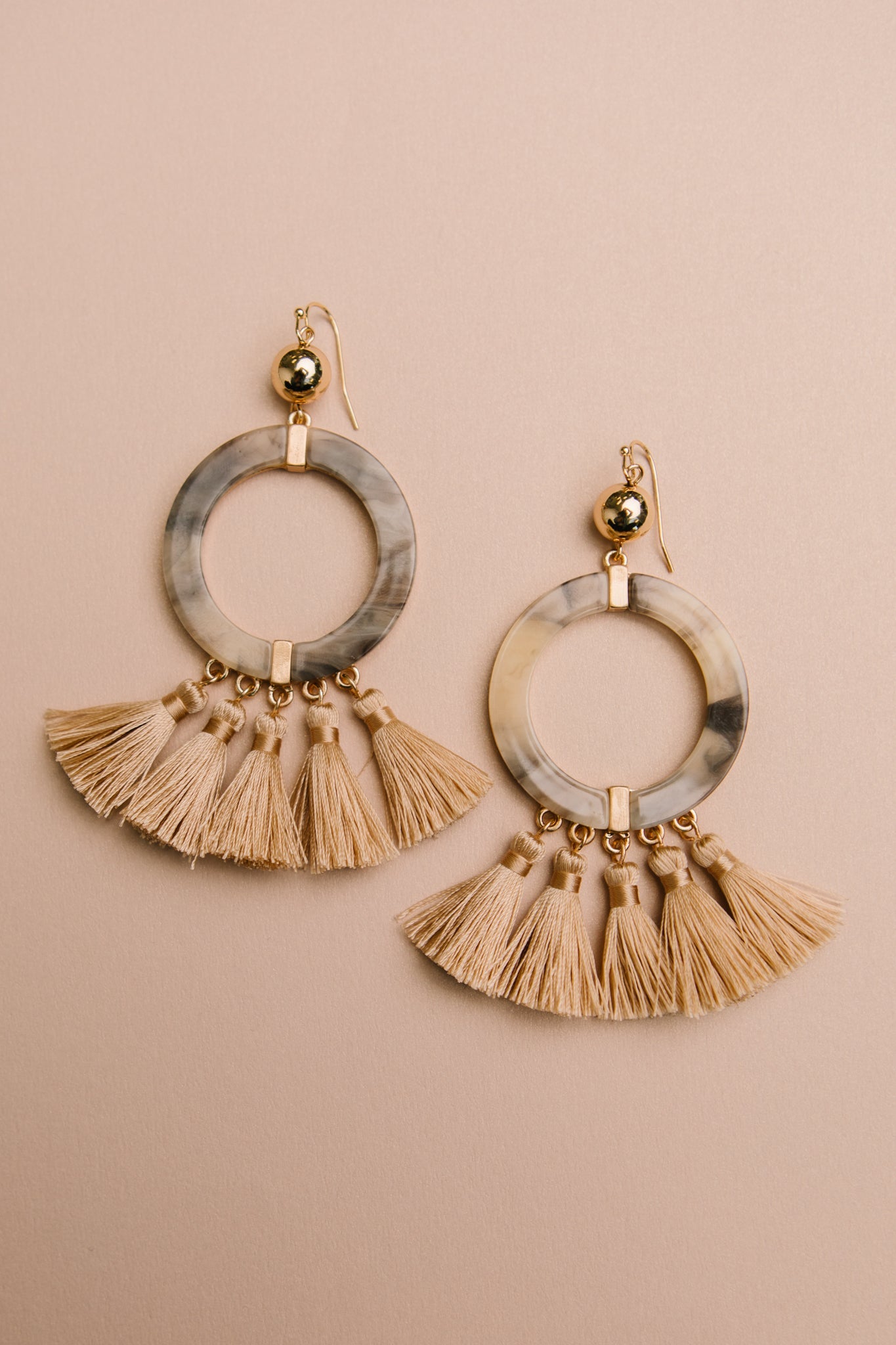 Circle Fringe Earrings