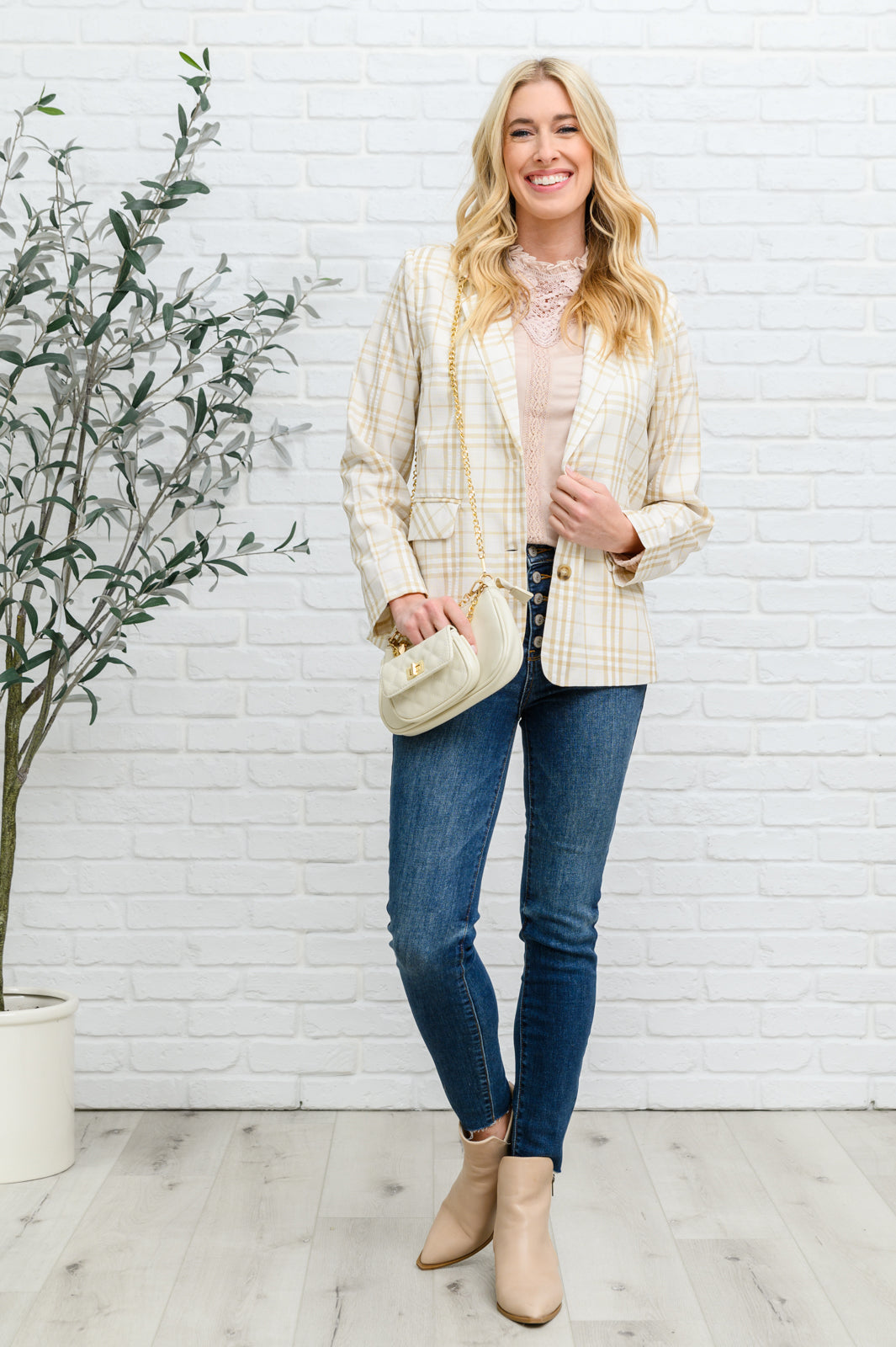 Dressed in Plaid Blazer