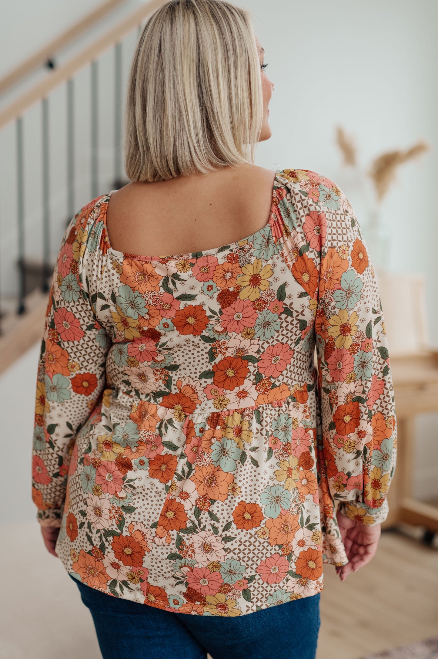 Fall For Florals Babydoll Top