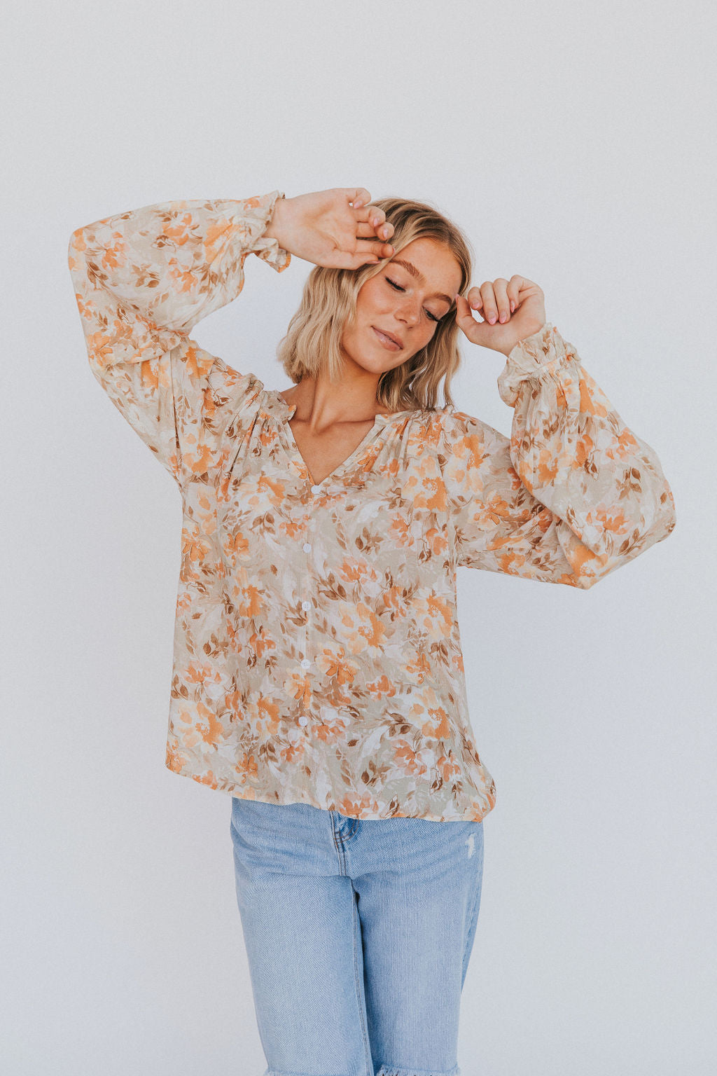 Figure It Out Floral Top