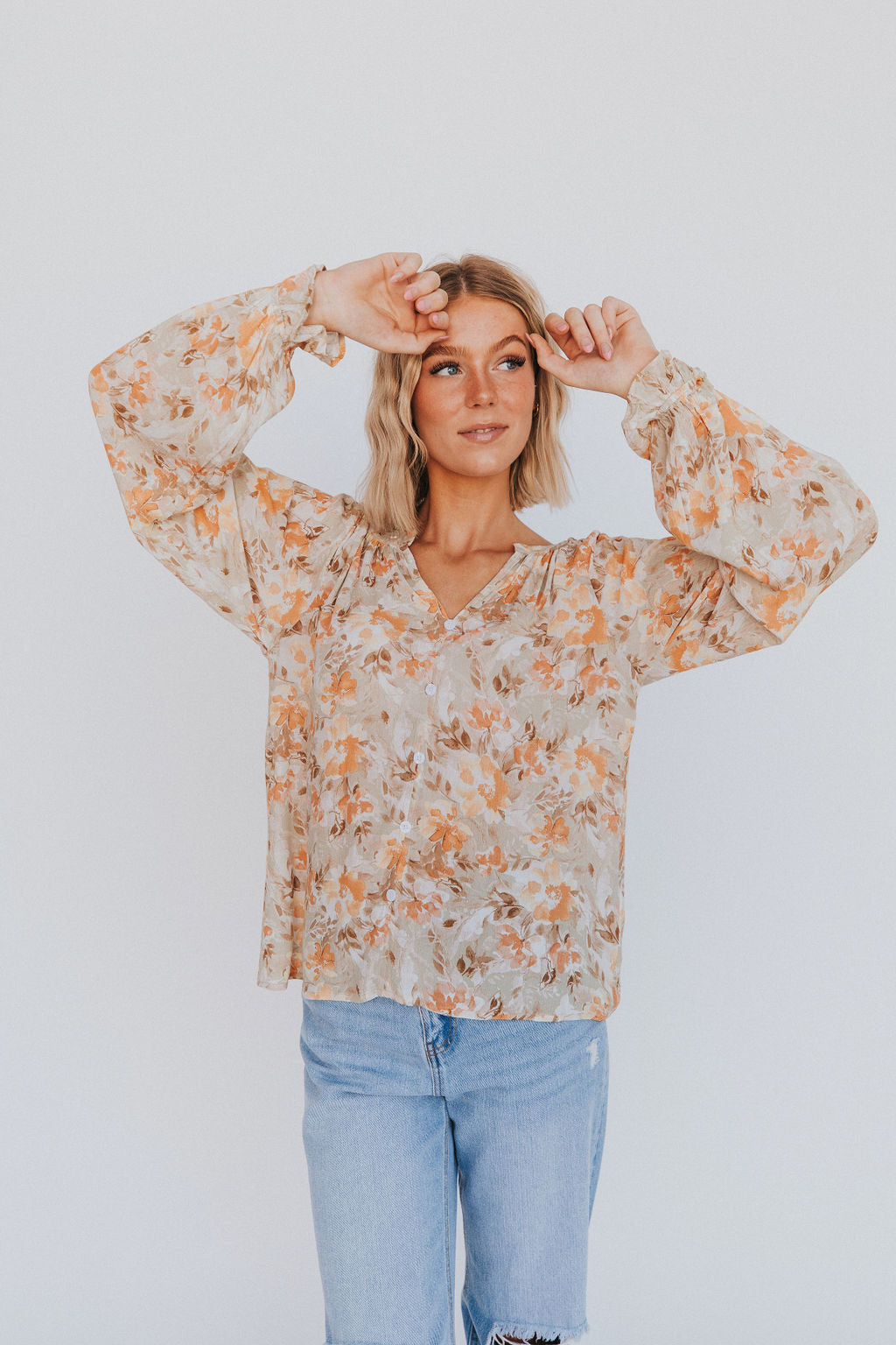 Figure It Out Floral Top