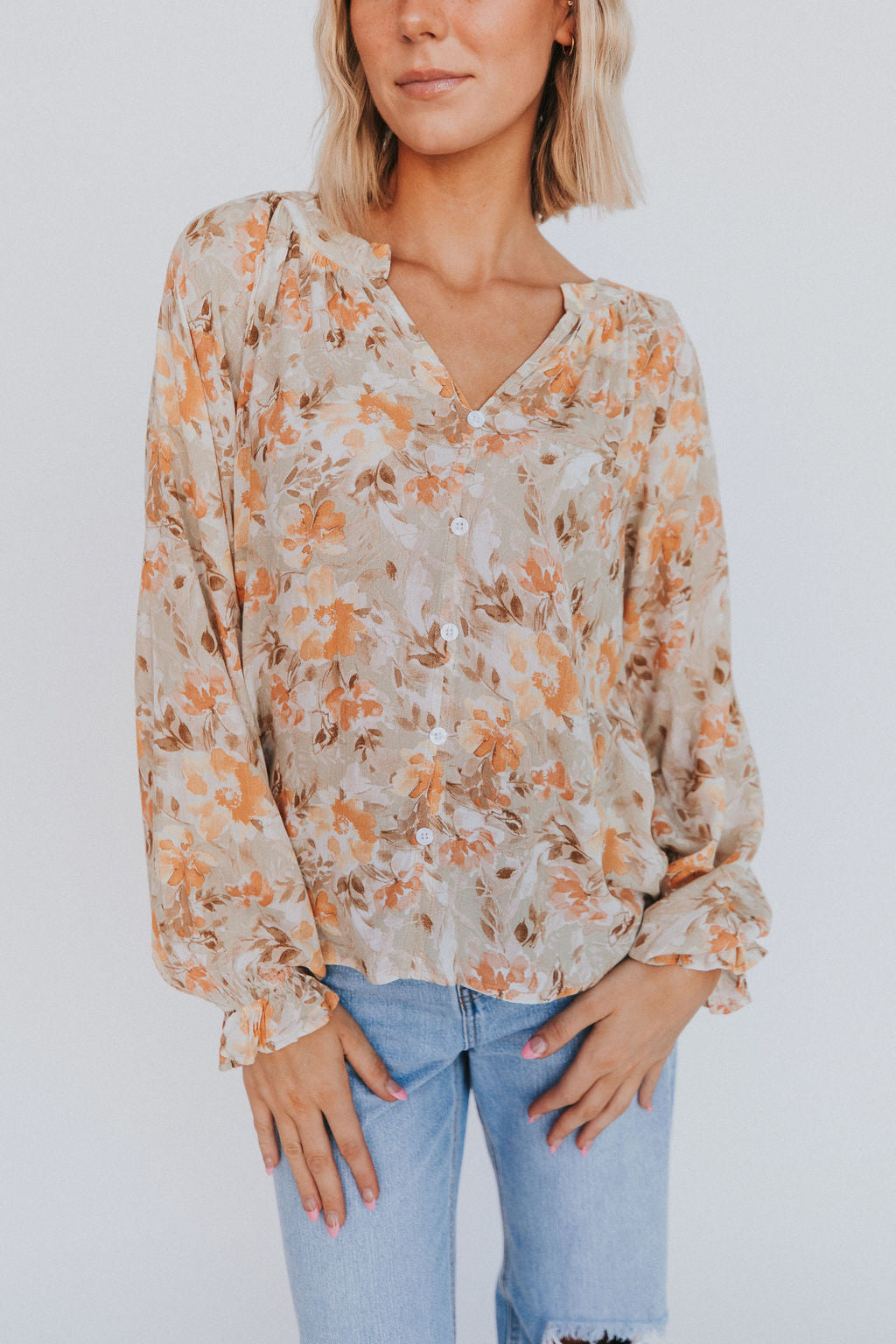 Figure It Out Floral Top