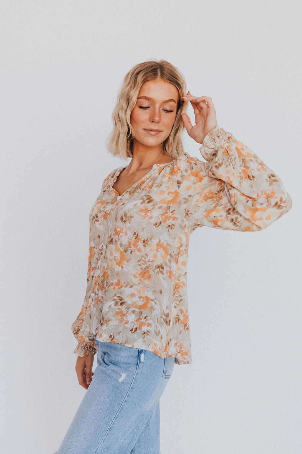 Figure It Out Floral Top