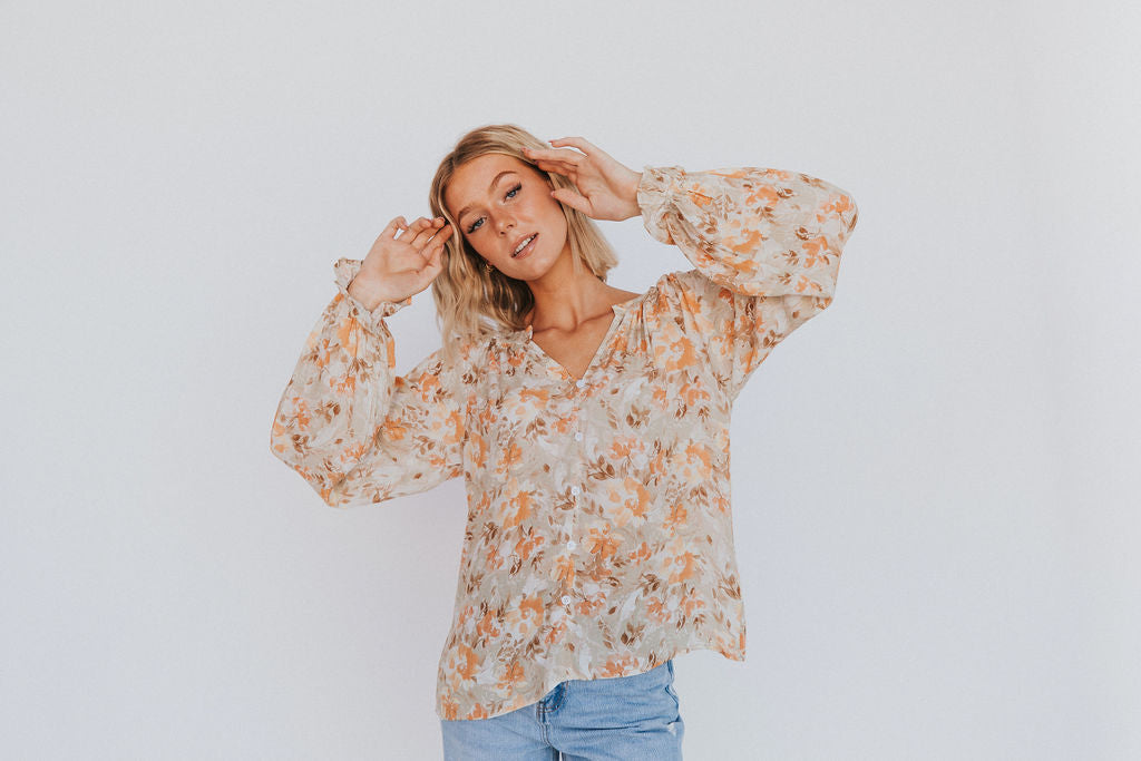 Figure It Out Floral Top