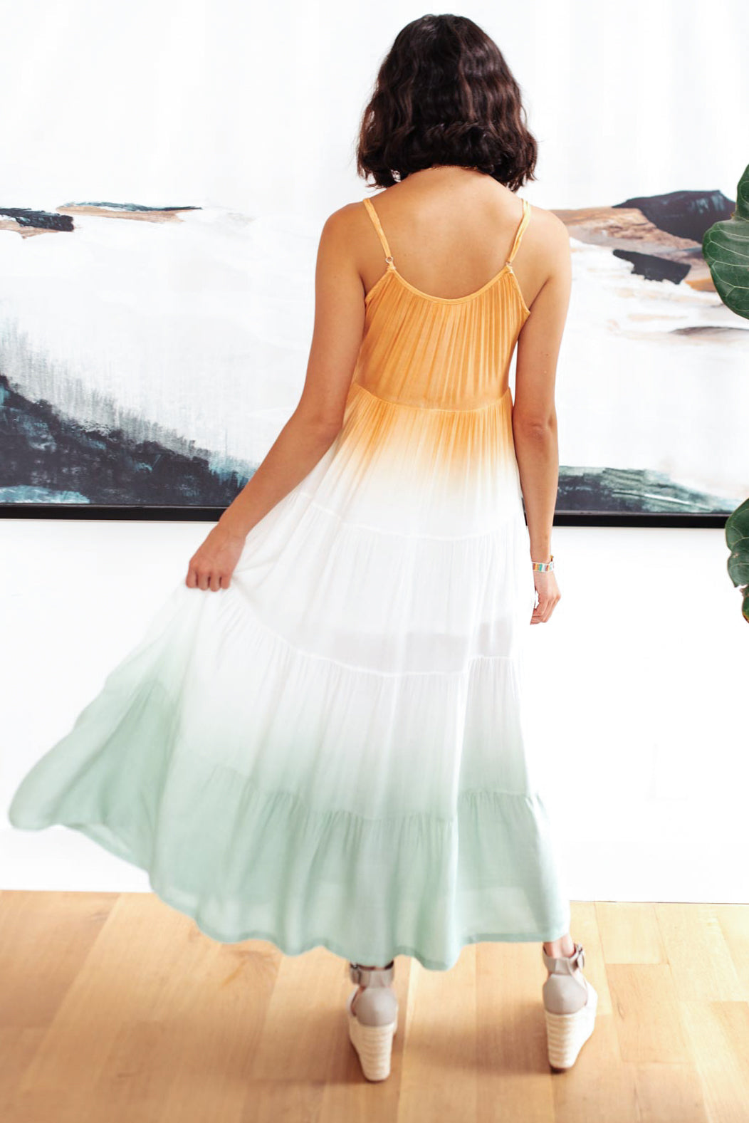 Ombré Skies Tiered Dress