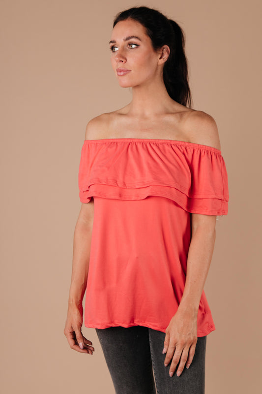 Sexy Señorita Off-Shoulder Top In Pink