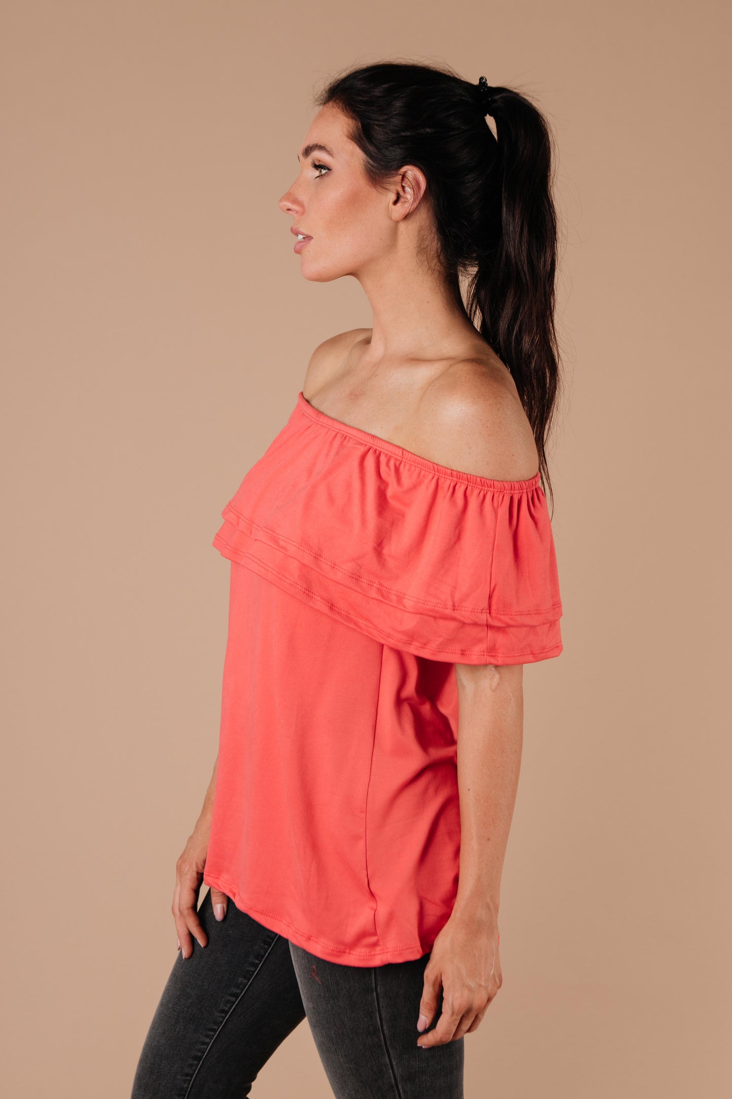 Sexy Señorita Off-Shoulder Top In Pink