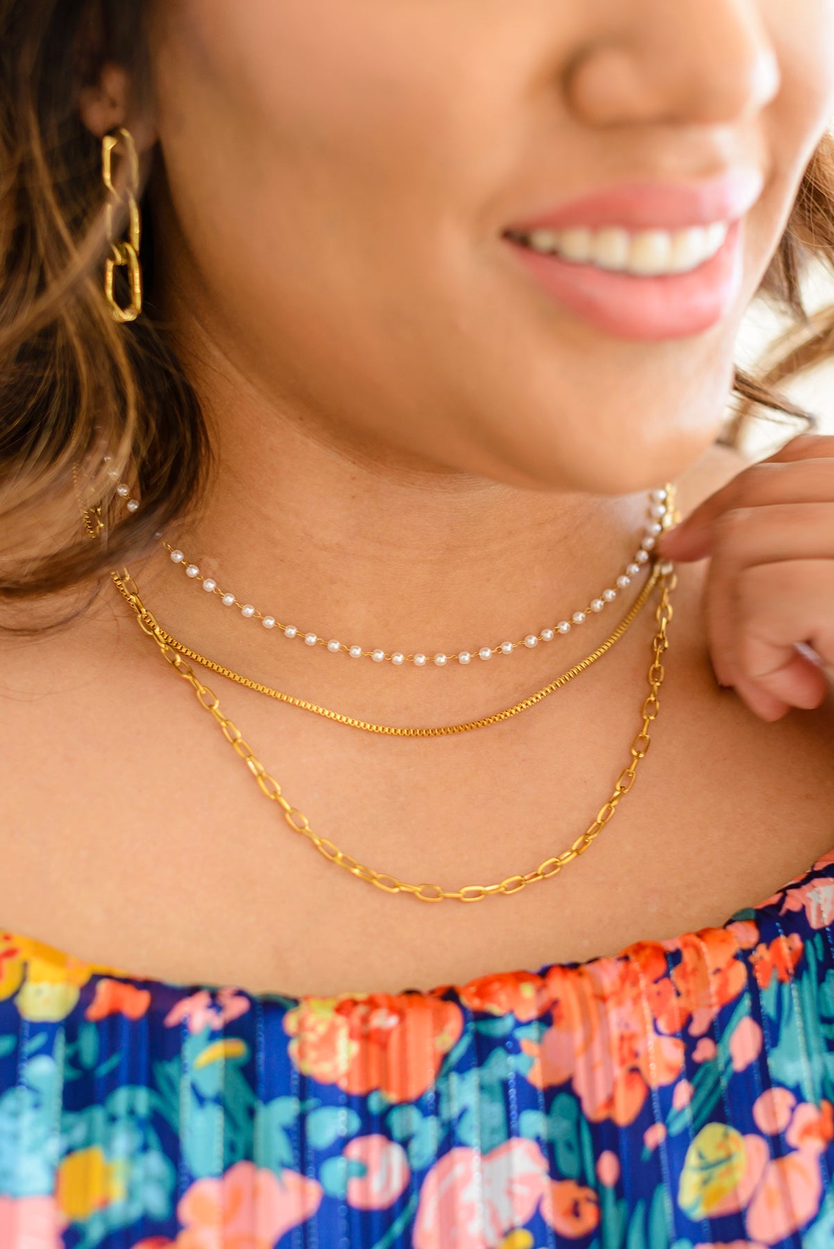 Triple Threat Layered Necklace