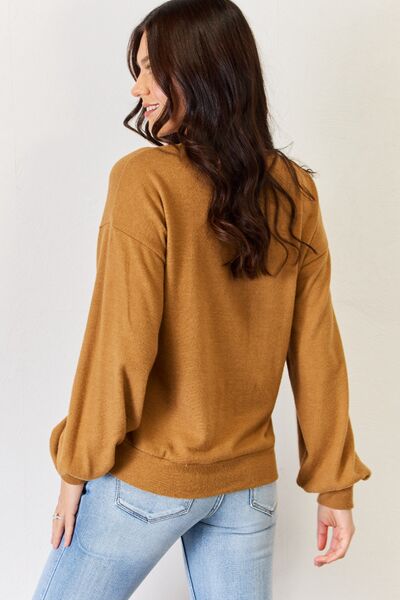 HYFVE Round Neck Long Sleeve Top