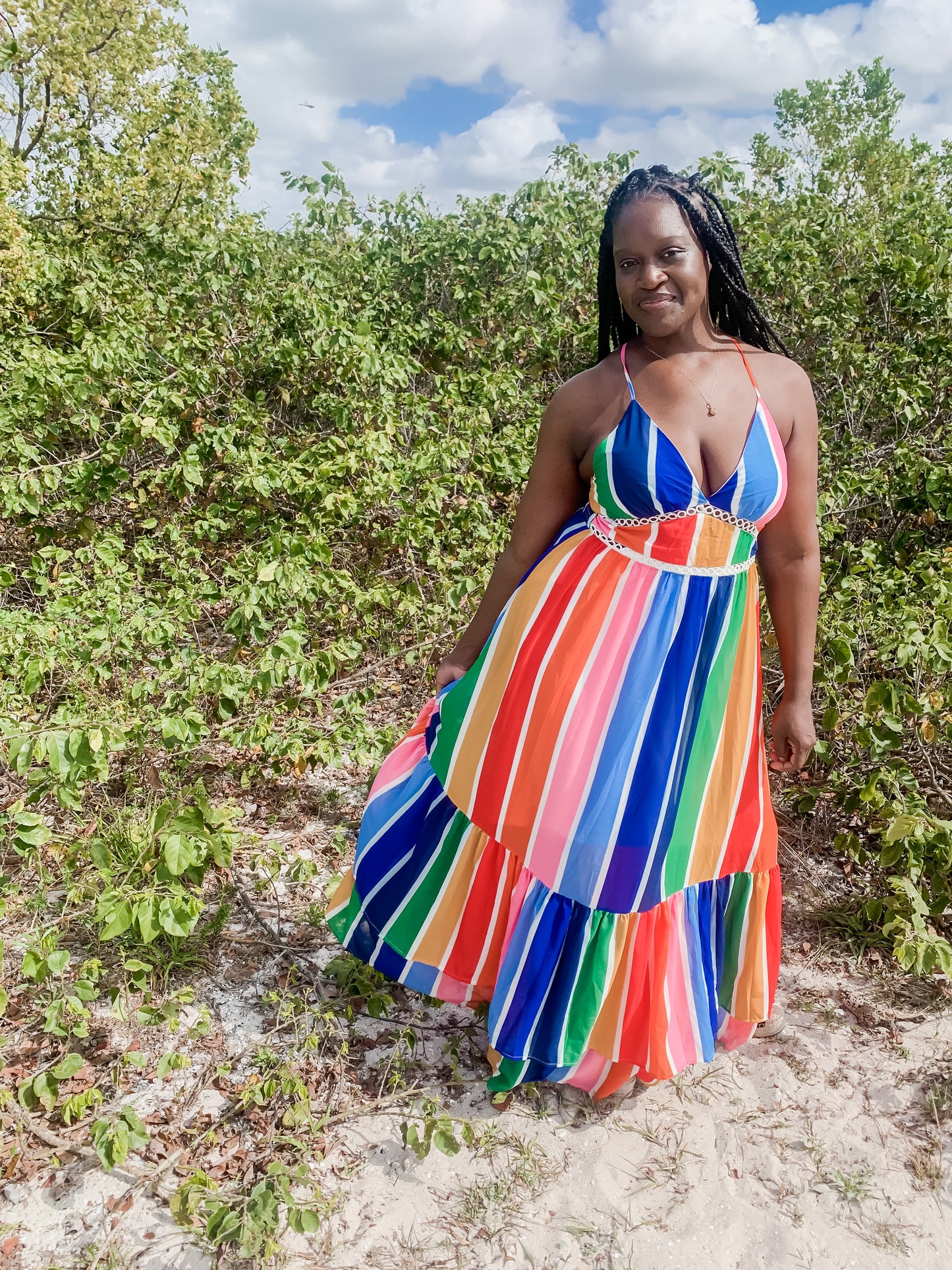 Rainbow Maxi Dress