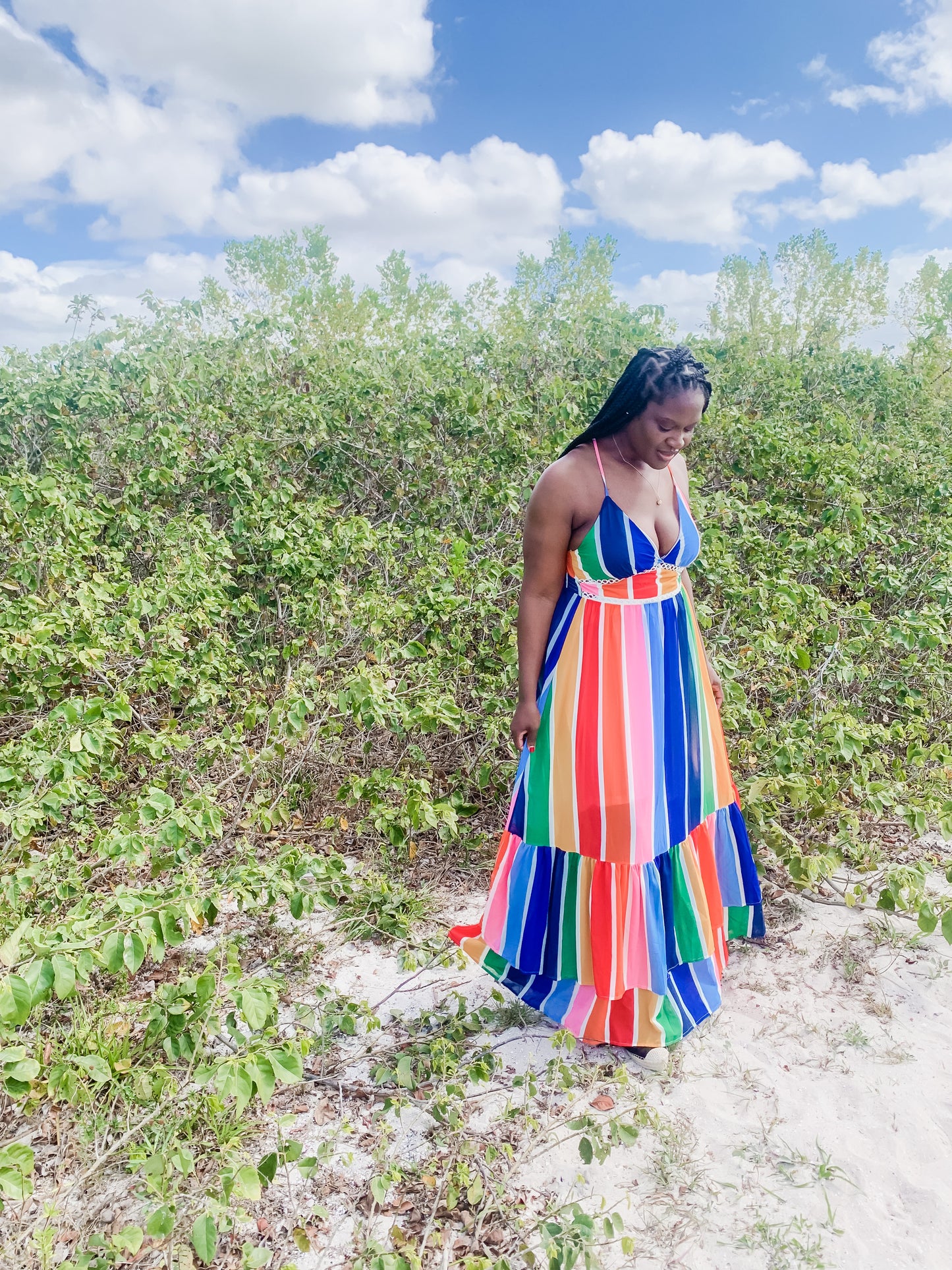 Rainbow Maxi Dress