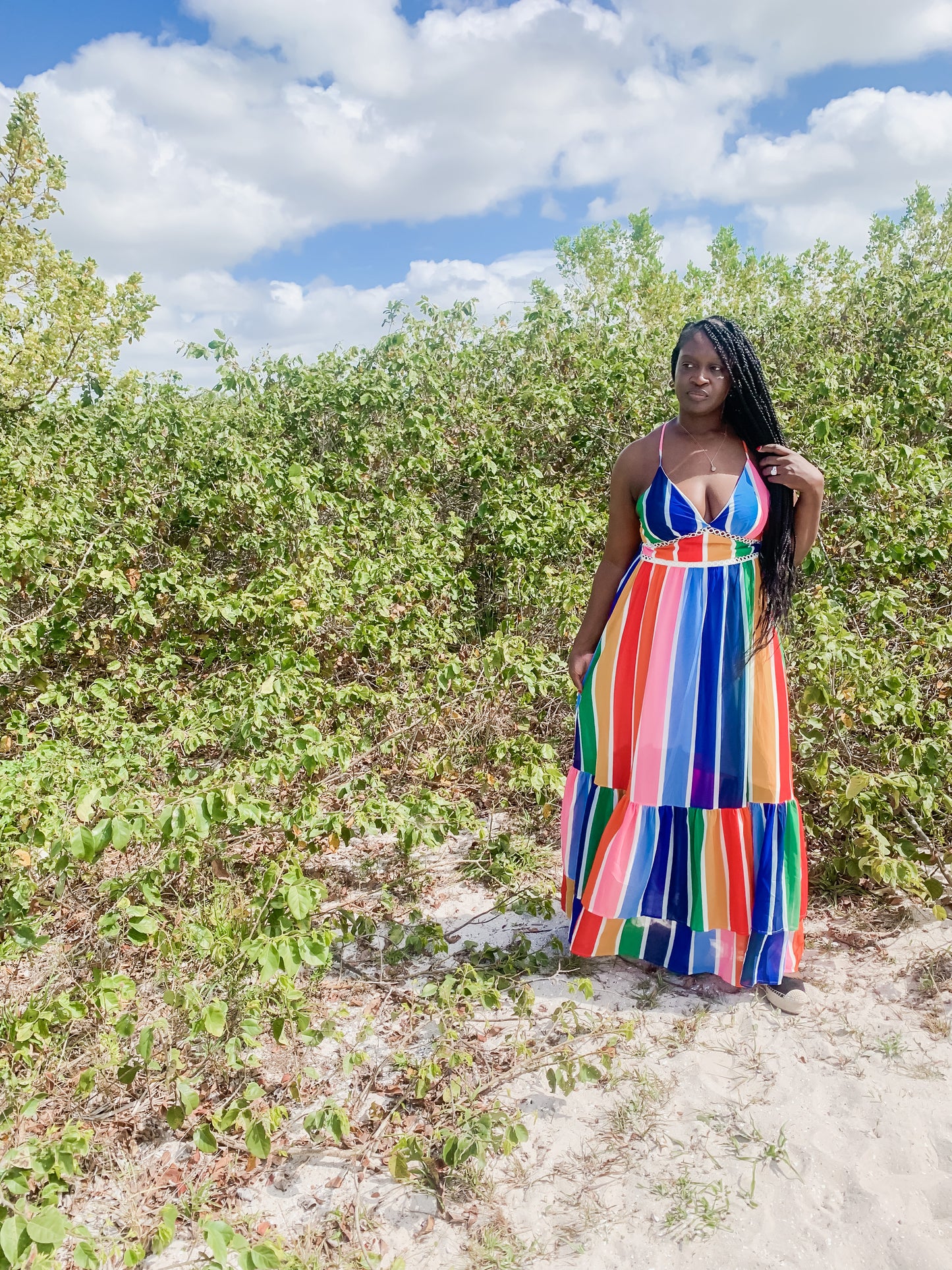 Rainbow Maxi Dress